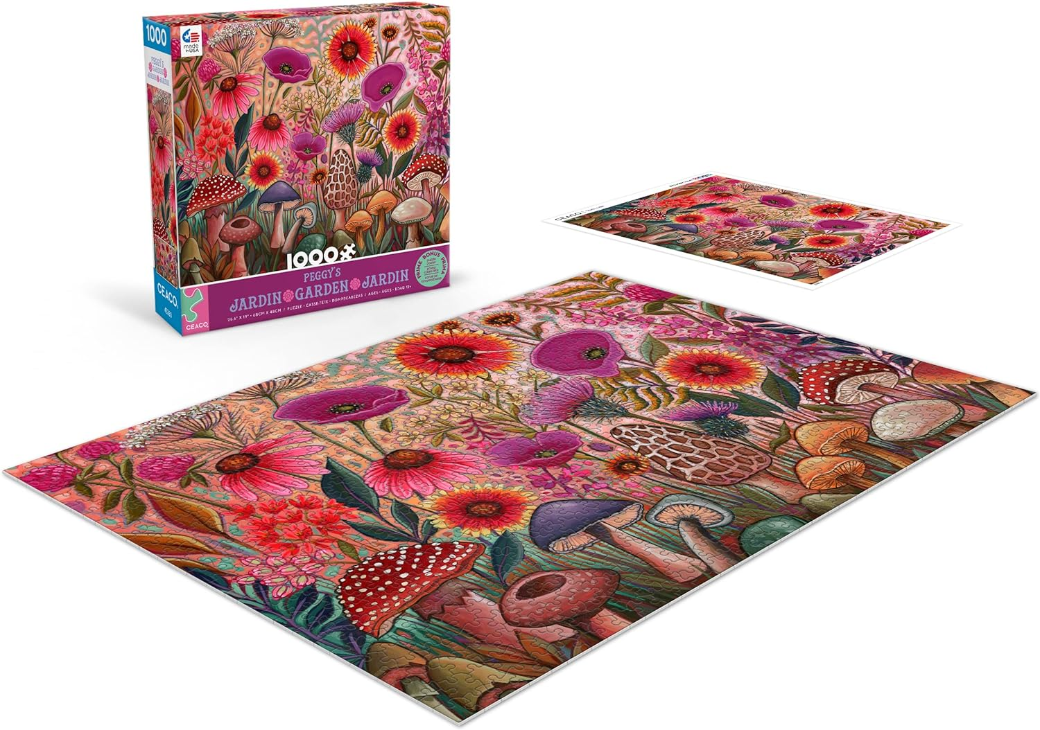 Ceaco - Peggy'S Garden - Moral of the Story - 1000 Piece Jigsaw Puzzle image number 4