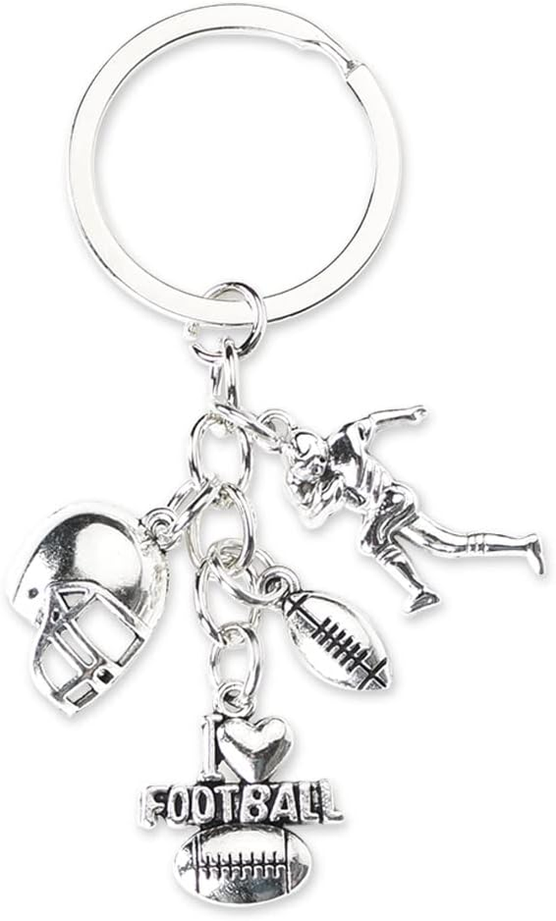 Basketball Soccer Football Sports Keychain Gifts for Boys Girls Women Men Sports Lover Gift Accessories Decorations Keepsake