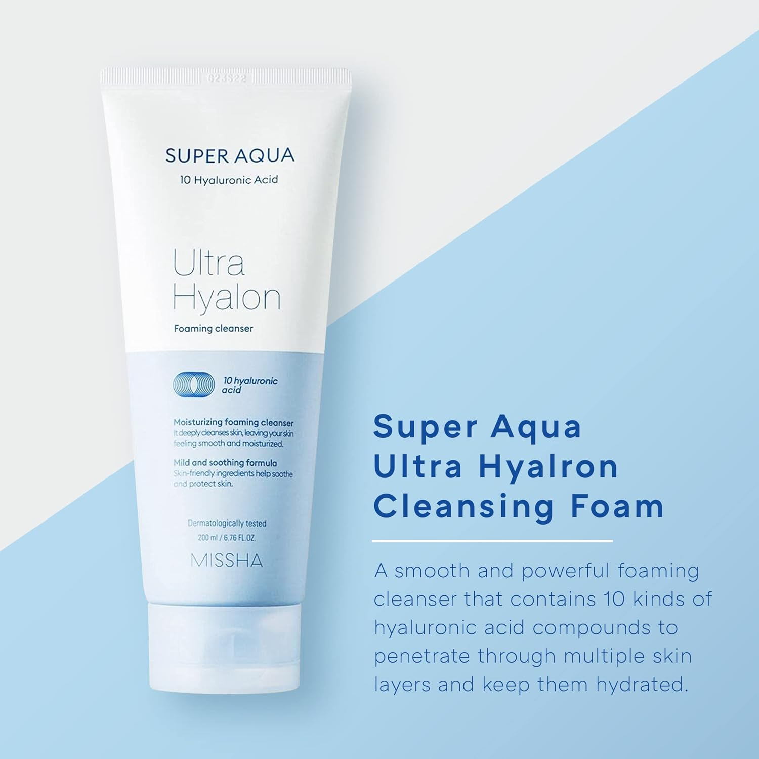Missha Super Aqua Ultra Hyalon Foaming Cleanser 200 Ml image number 5