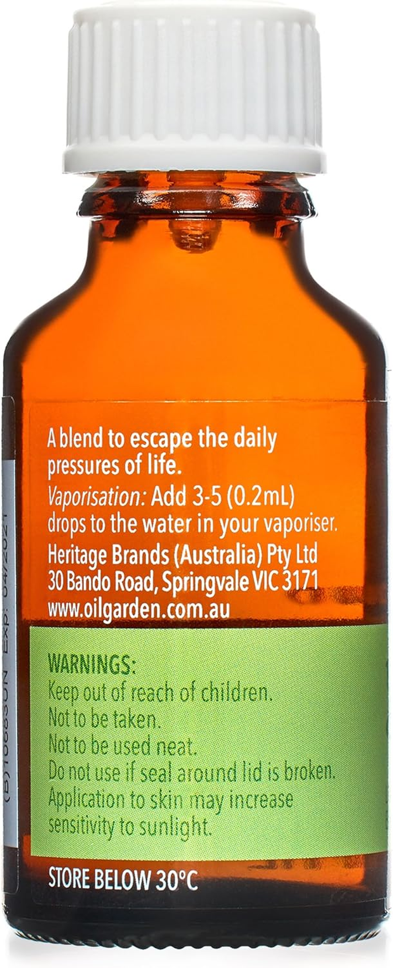 Oil Garden Tranquil & Calm Massage Body Oil Blend 100% Pure Essential Therapeutic Aromatherapy 25Ml image number 1