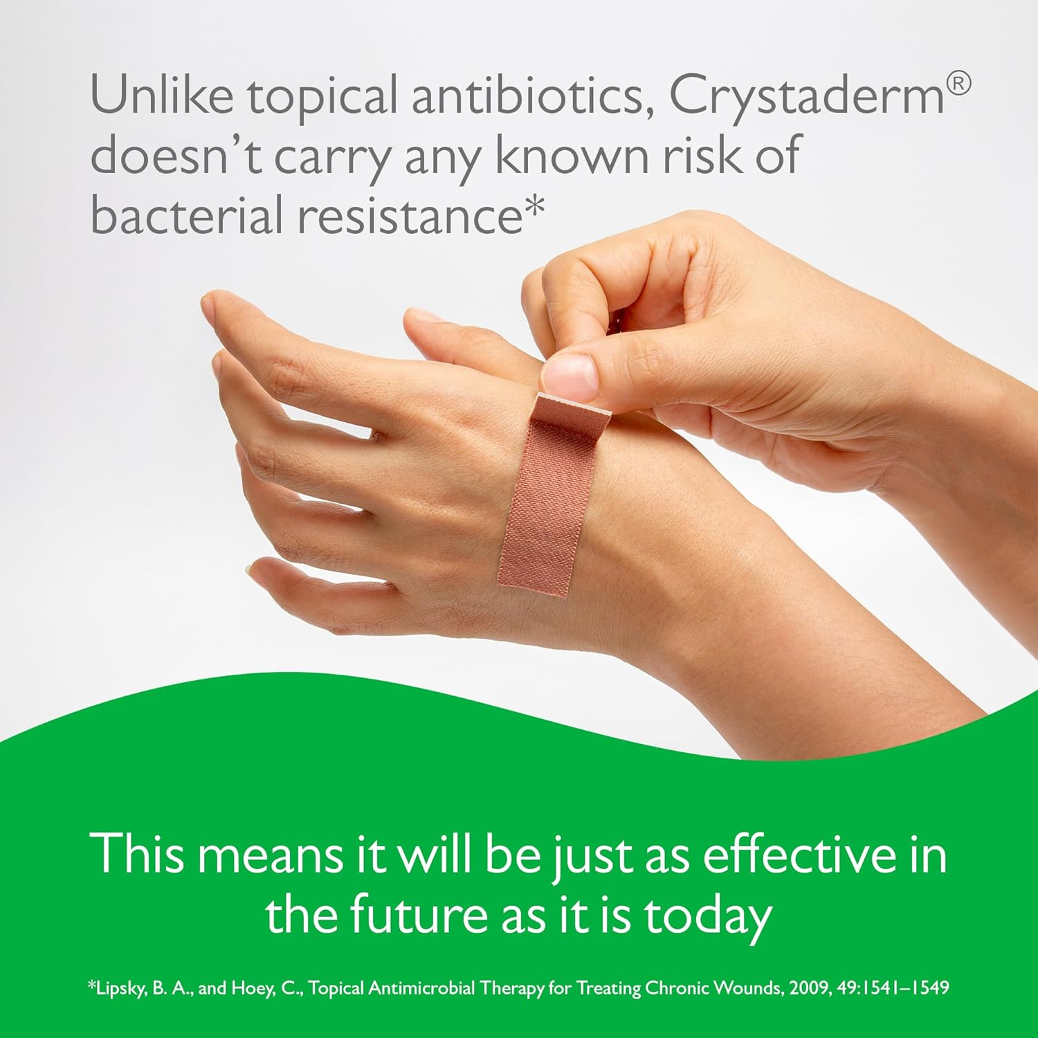 Crystaderm First Aid Cream - Wound Care Cream for Minor Skin Wounds. for Cuts, Grazes and Scrapes. Wound Healing Cream 10G Tube image number 2