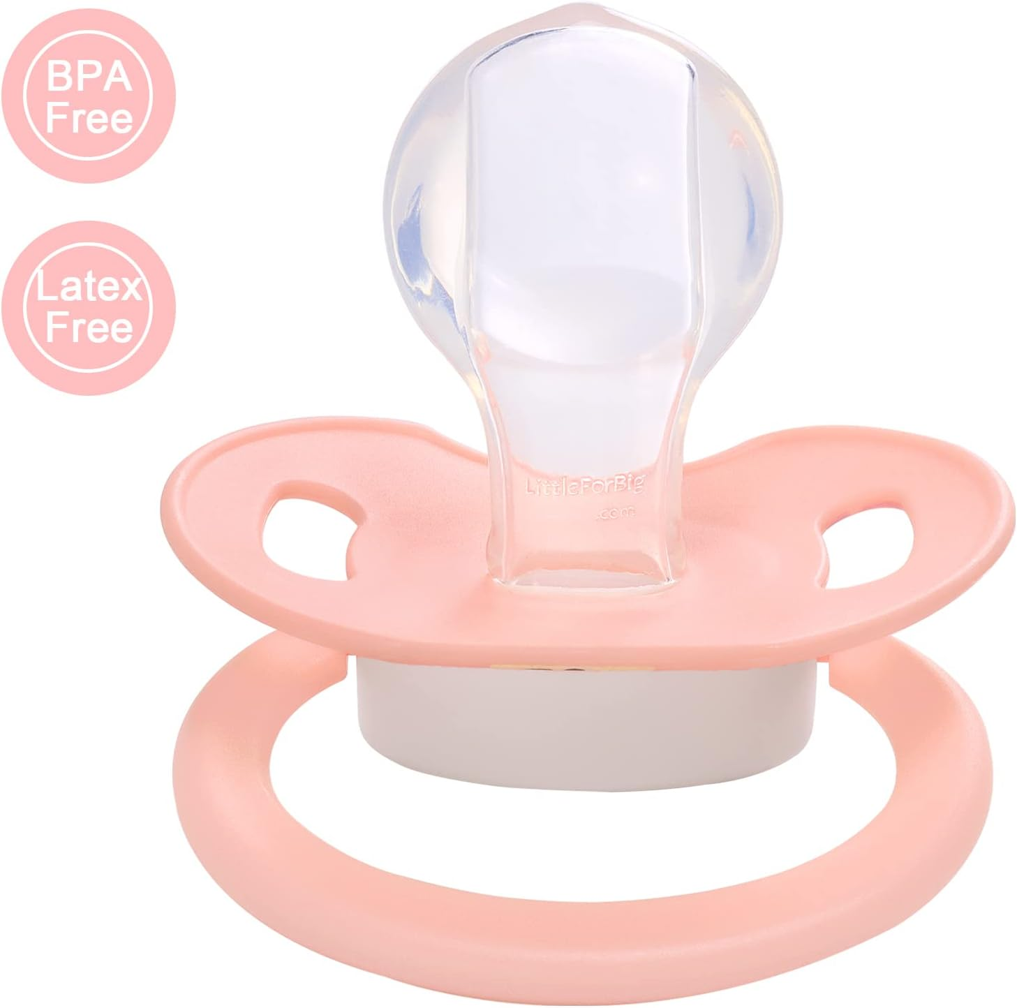 Littleforbig Bigshield Generation-Ii Big Sized Pacifier Cuties Pattern Pink Bunny image number 4