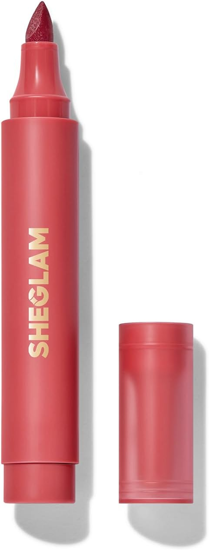 SHEGLAM Love Stained Lip Tint Marker Matte Red Lip Stain Pen Highly Pigmented Long-Lasting Lip Liner Contour Tint Lip Makeup-It Girl