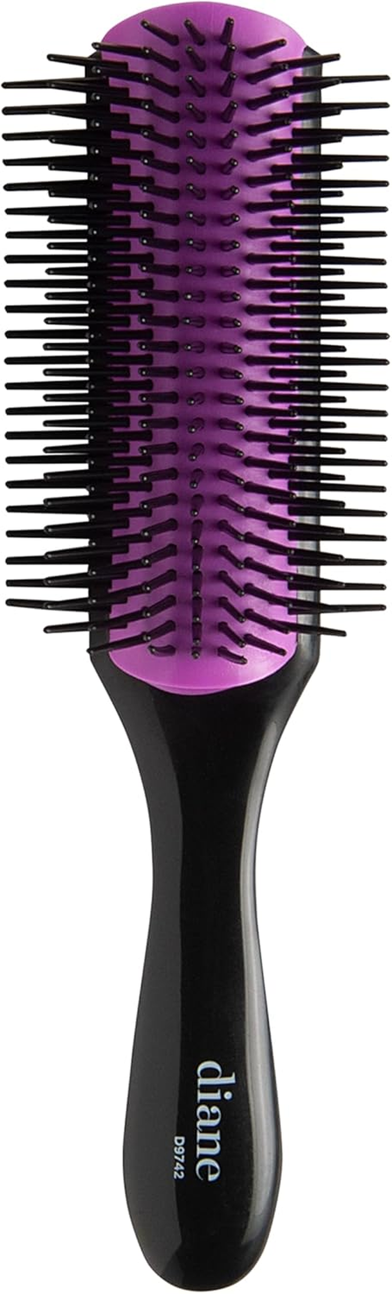 Diane Nylon Pin Styling Hair Brush for Detangling, Separating, Shaping and Defining Wet Thick or Curly Hair, Glides through Tangles with Ease