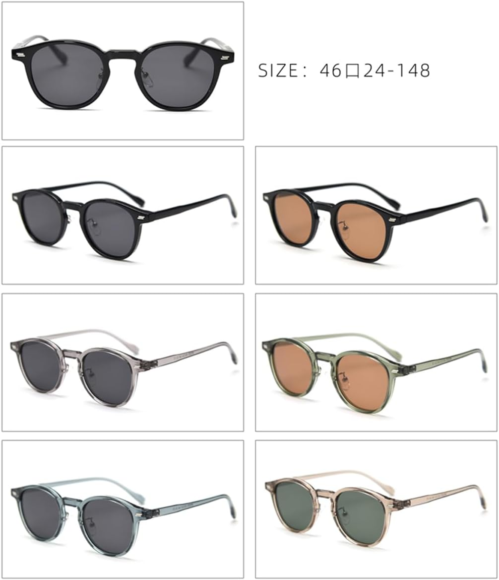 Retro Polarised Sunglasses TR90 Ultra Light Vintage Sunglasses Women'S Fashion Squaure Eyewear - Black image number 4