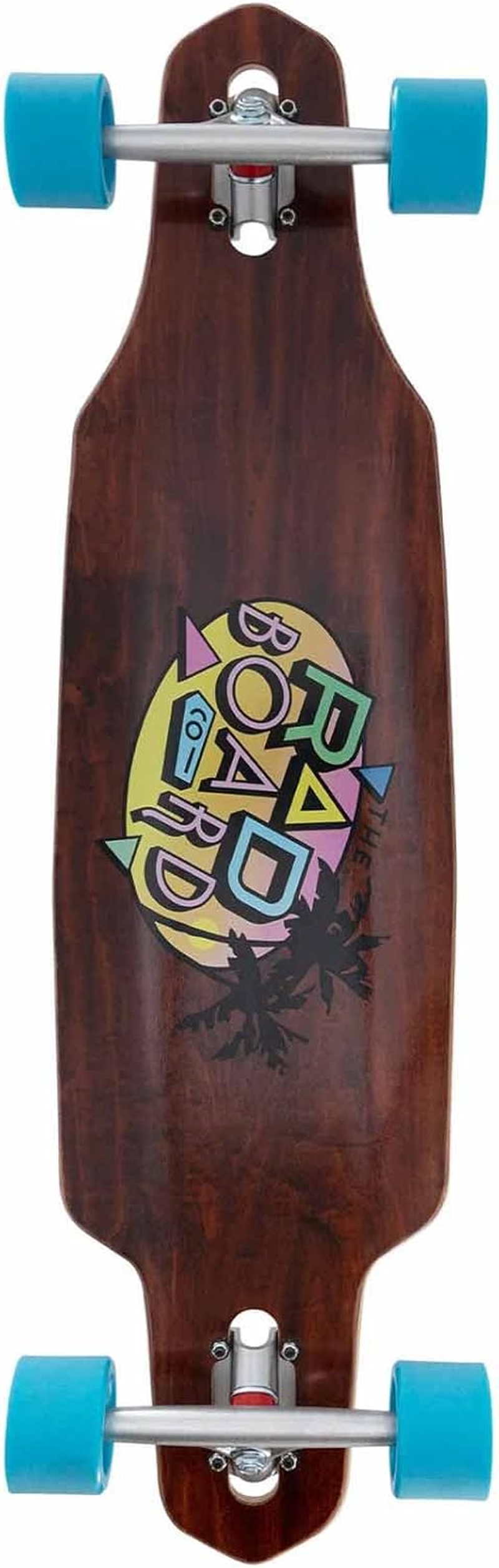Rad Complete Drop through Longboard Designed by Professionals for Master Progression, Maximum Control, Performance and Fun (Surf Island 9)