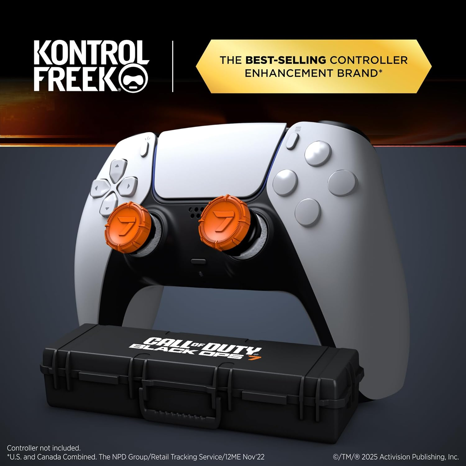 Kontrolfreek Call of Duty: Black Ops 7 Aim Boost Kit | Collector&rsquo;S Edition for Playstation 4 (PS4), Playstation 5 (PS5) | Orange and Black