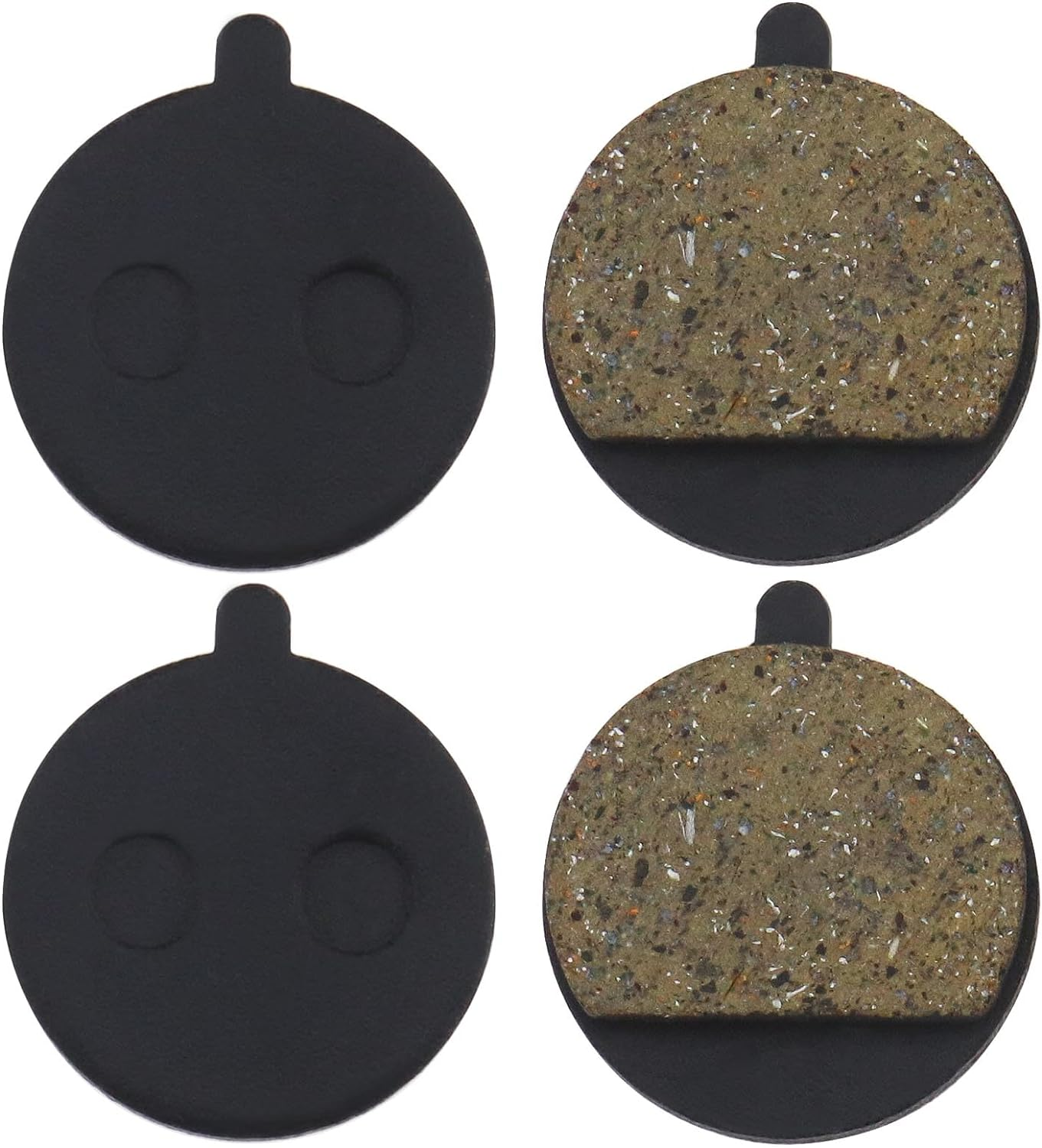 Emsea 4Pcs Scooter Brake Pads Compatible with Kugoo M4/M4 PRO Resin Semi-Metal/Copper-Based All Metal Brake Pads Scooter Disc Brake Pad Accessories 24X21X4Mm image number 2