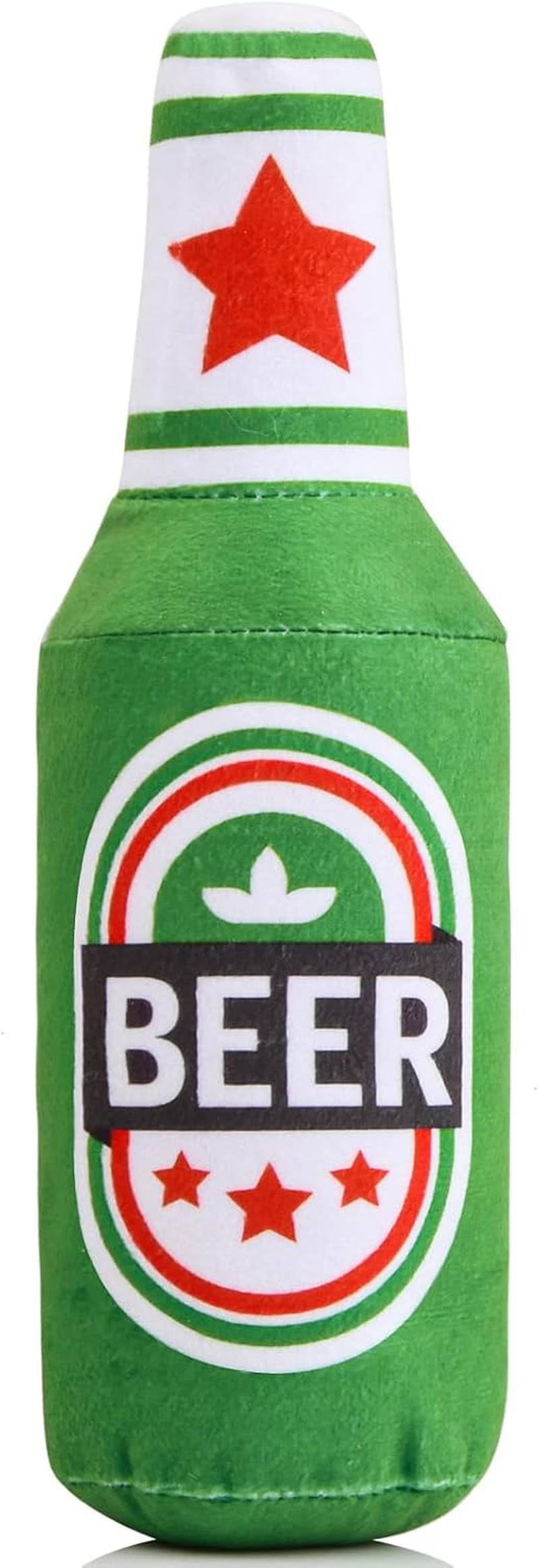 Squeaky Dog Toys, Plush Beer Bottle Dog Toy, Interactive Dog Chew Toy, Wine Bottle Dog Chew Toys with Sound Squeaker, Squeaky Dog Interactive Play Toy, for Small Dogs, Medium Dogs, Large Dogs image number 6