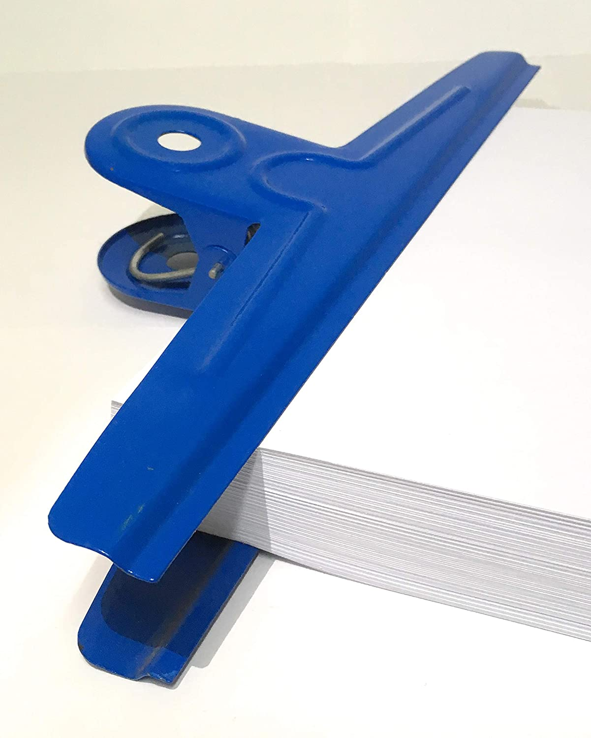 Extra Large Bulldog Clip 1 Foot Long by Dysix6, Heavy Duty Metal Giant Jumbo Paper Clamp Binder Clip for Drawing Board, Artists, Teachers, Home, Office Supplies, 12 Inch/30 Cm 30 Cm / 11.8 Inch Blue