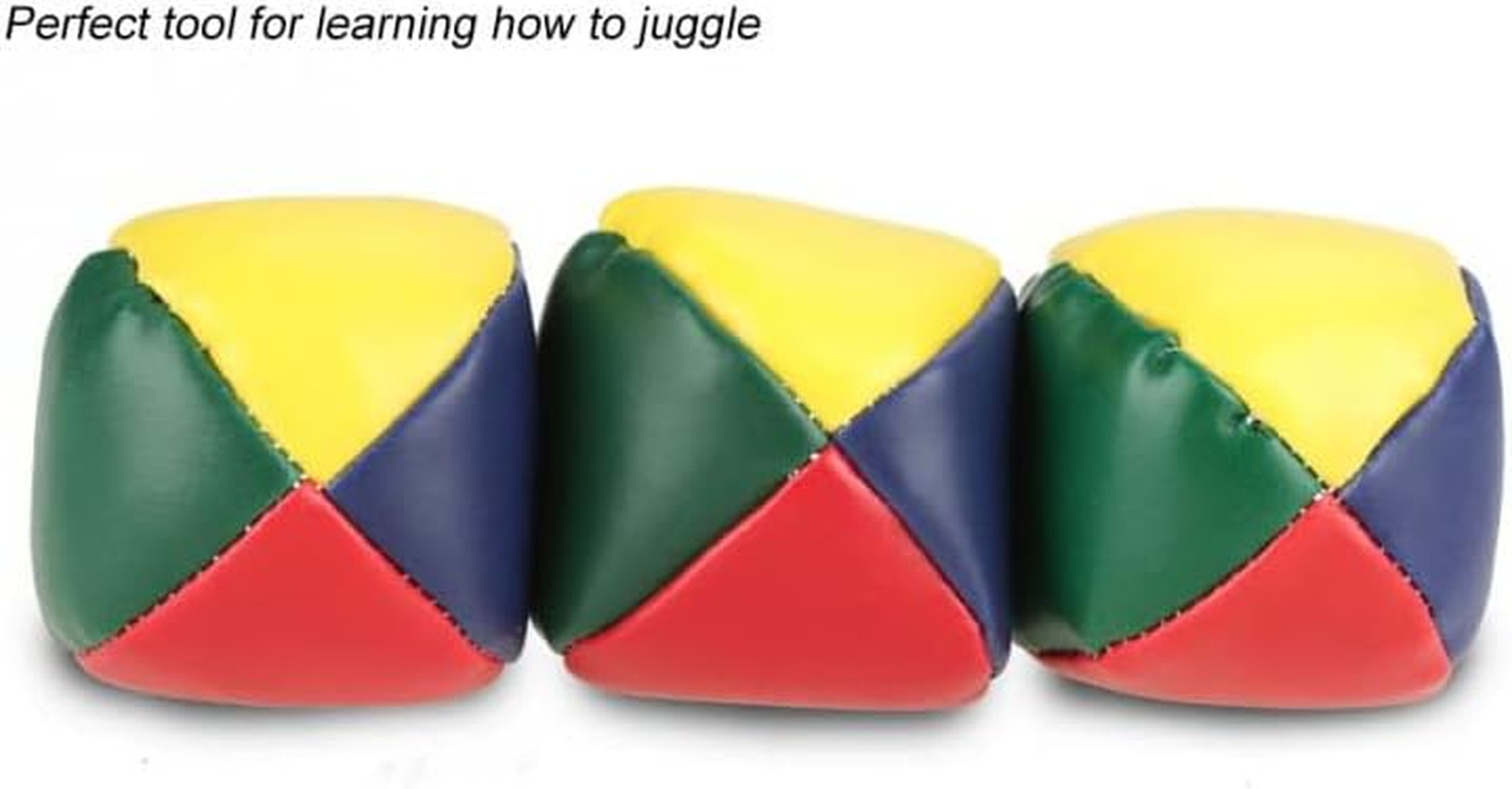 Juggling Balls Kids Toy Set Ball Bag for Magic Circus Clown 3Pcs (Multicolor) image number 1