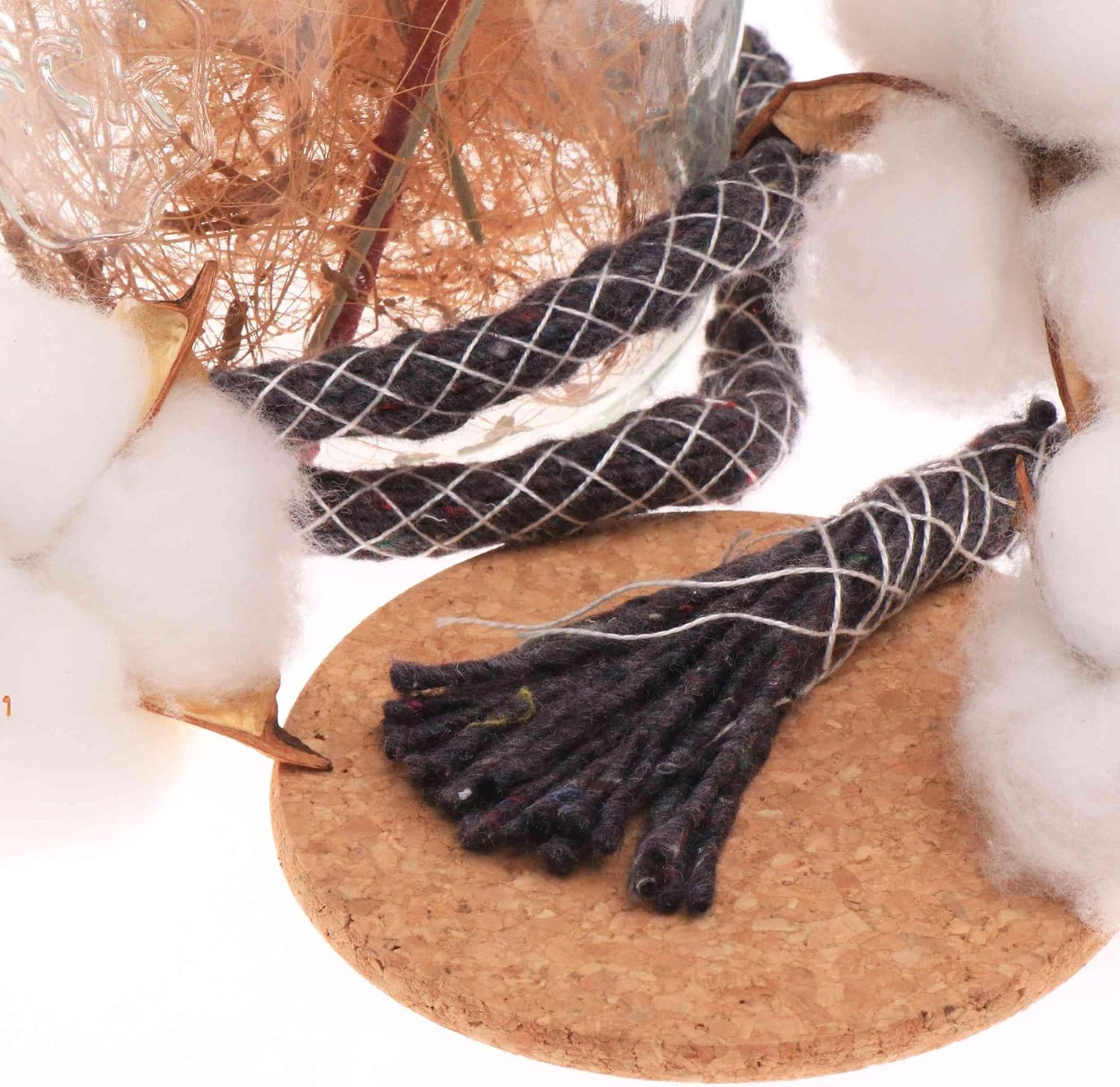 Nklaus Torch Wick 8 Mm Diameter - 1 M Outdoor Replacement Wick for Garden Torches & Melting Torches, Oil Lamps, Robust Braided, Made of Textile Mix 16523 image number 2