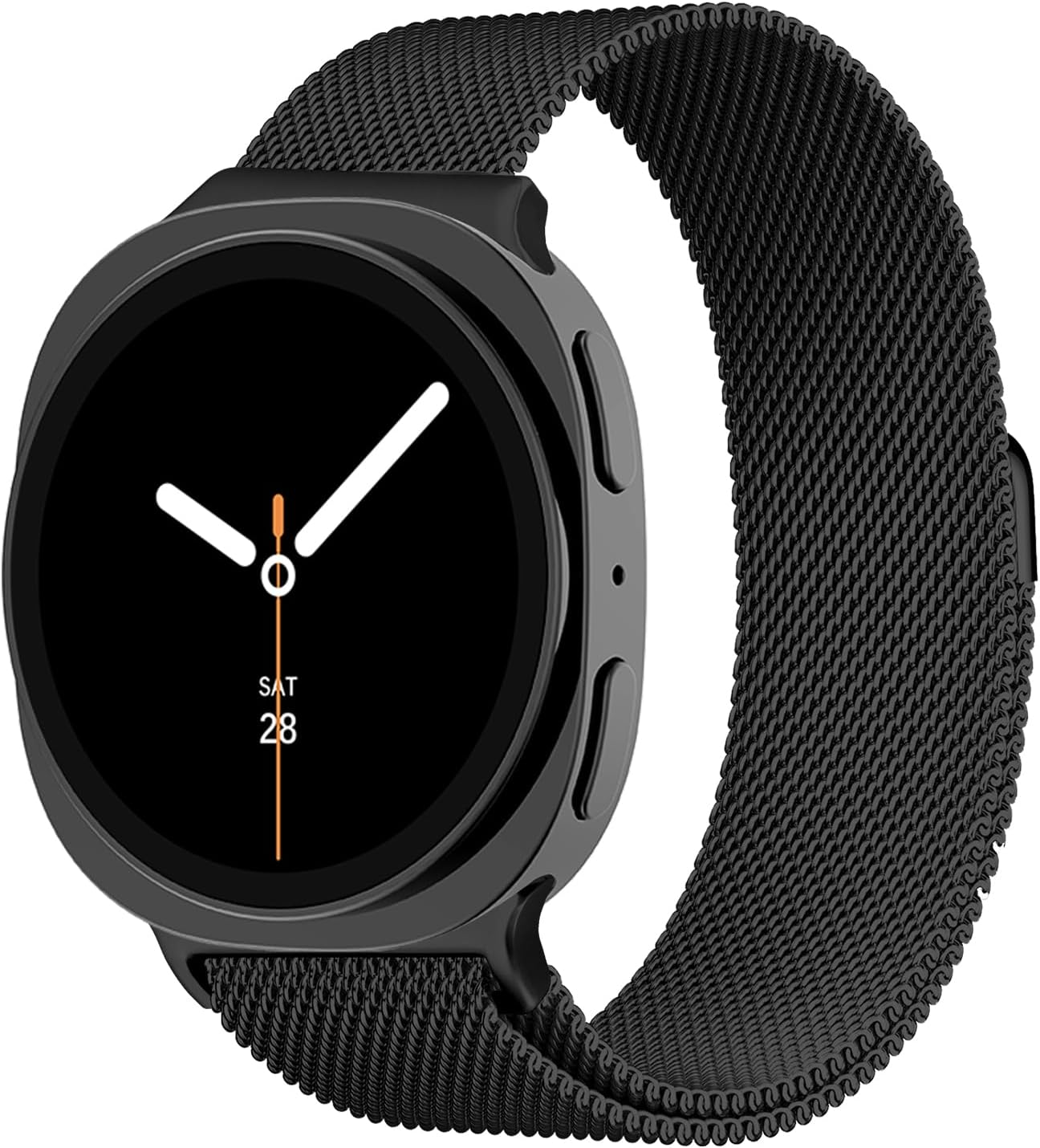 Milanese Loop Metal Band for Samsung Galaxy Watch 8 Band 40Mm 44Mm/8 Classic 46Mm Women Men,Mesh Magnetic Stainless Steel Strap for Samsung Galaxy Watch 8 Bands 44 Mm 40 Mm/8 Classic 46 Mm Wristband