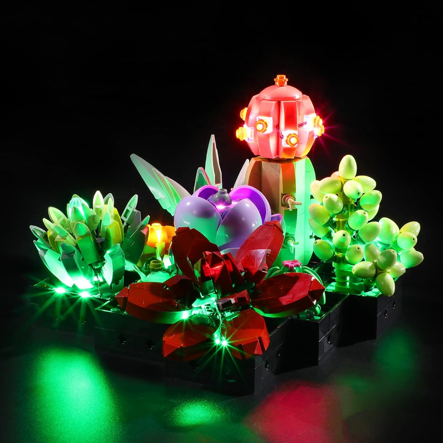 GEAMENT LED Light Kit Compatible with  Succulents - Lighting Set for Creator 10309 Building Model ( Set Not Included) image number 4