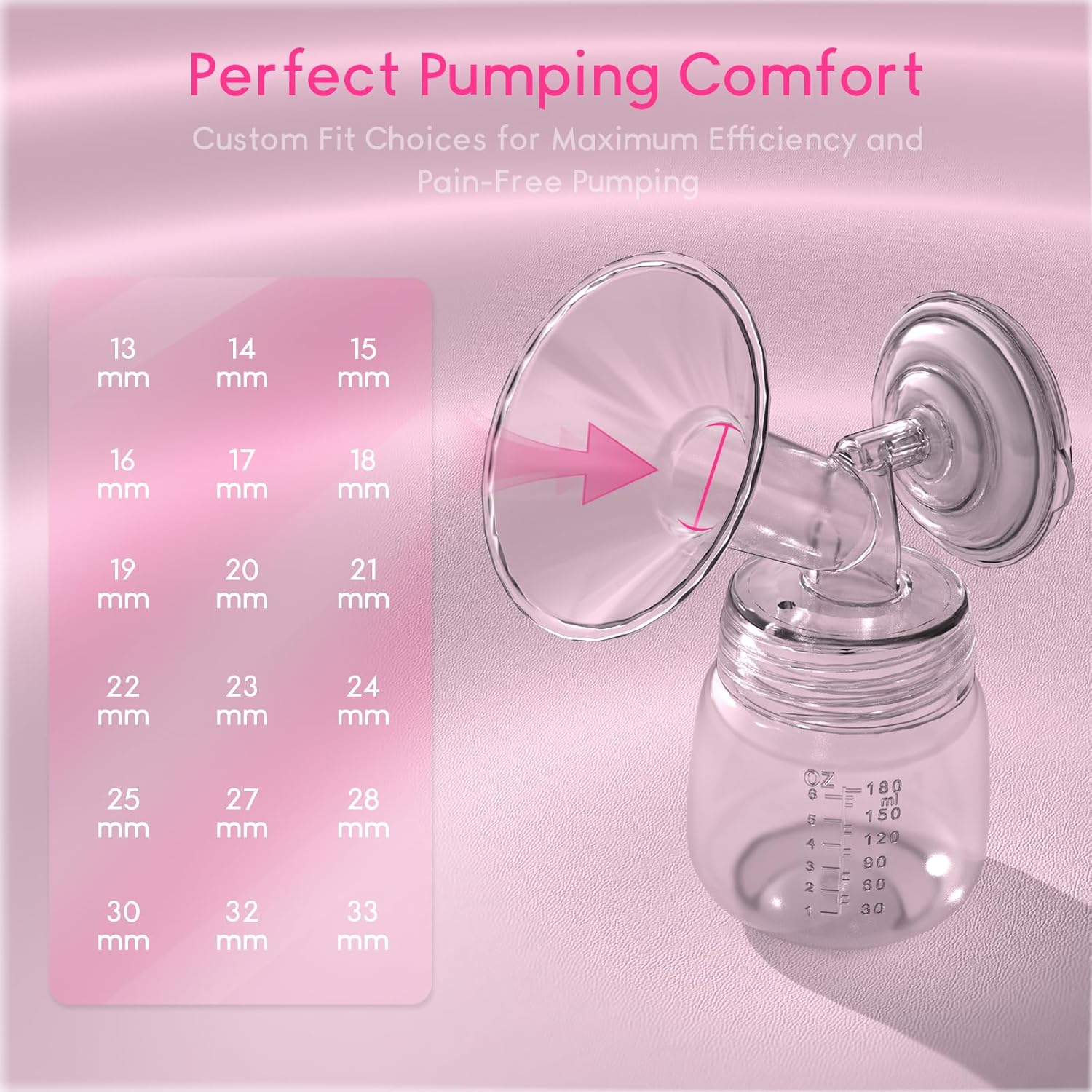 Breast Pump Parts，Replacement Pump Parts for Spectra S1/S2/9 Plus, Not Original Accessories, Flange Inserts Kits Sets(24Mm*2) image number 1