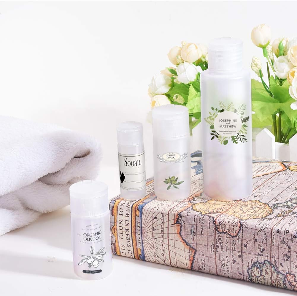 BENECREAT 10 Pack 30Ml 1Oz Small Plastic Flip Cap Sample Bottle Empty Refillable Travel Bottles for Makeup Cosmetic Toiletries Product image number 4