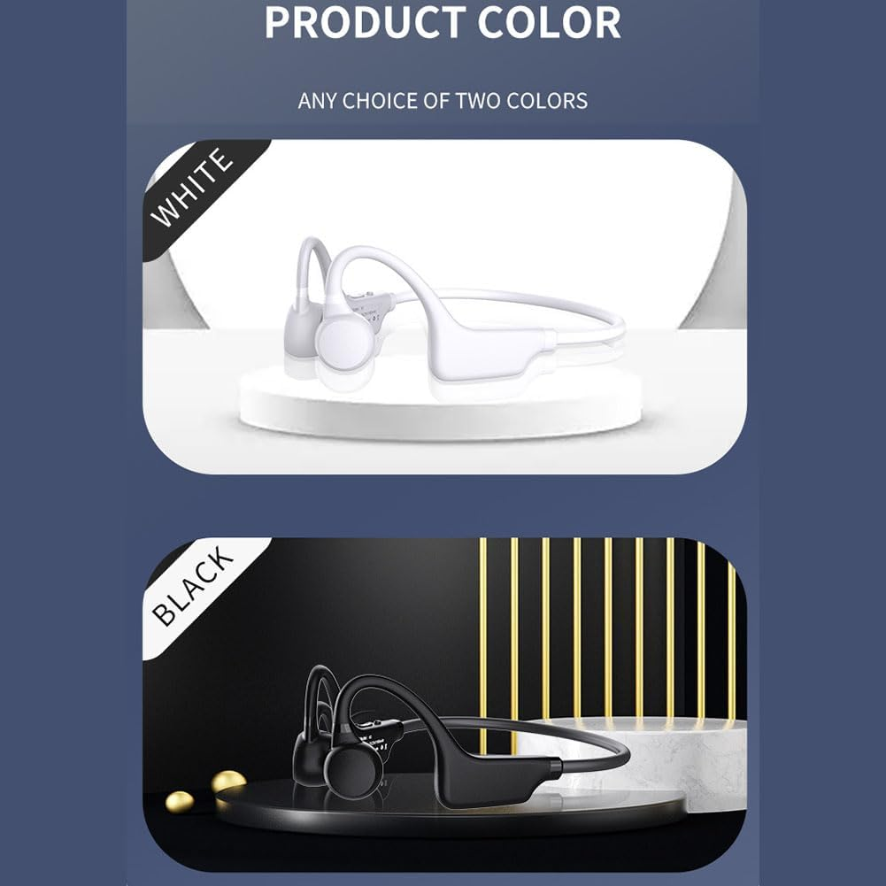 SPORTARC Wireless Headphones TWS Bone Conduction Headphones, Stable Connection and Wireless Bluetooth 5 2" Bone Conduction Sports Headset (Black) image number 4