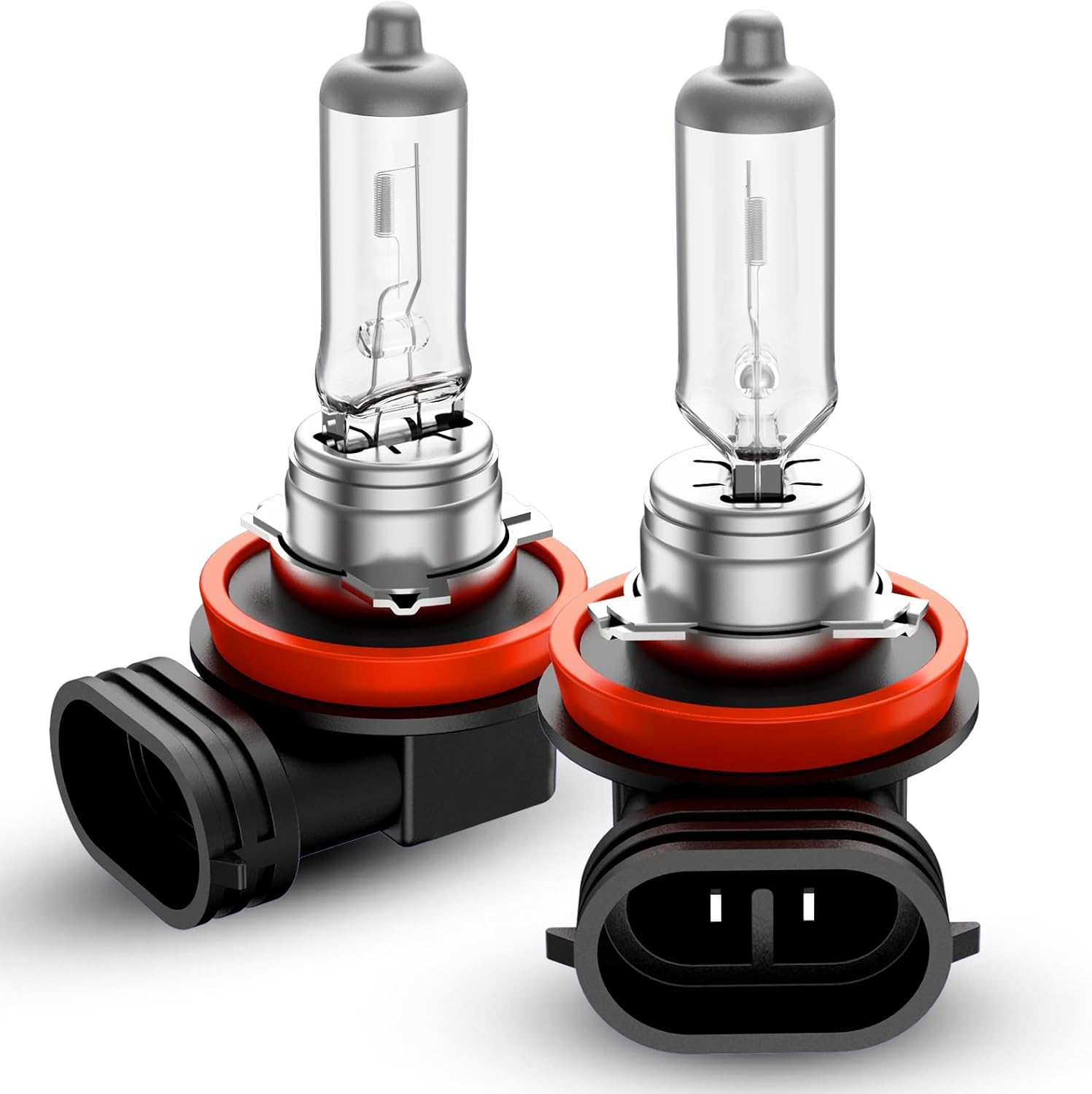 H11 Headlight Bulbs, 2Pcs 12V 55W H11 Halogen Bulbs Replacement for Car Truck Headlight Bulb, 3800K Amber Yellow image number 5