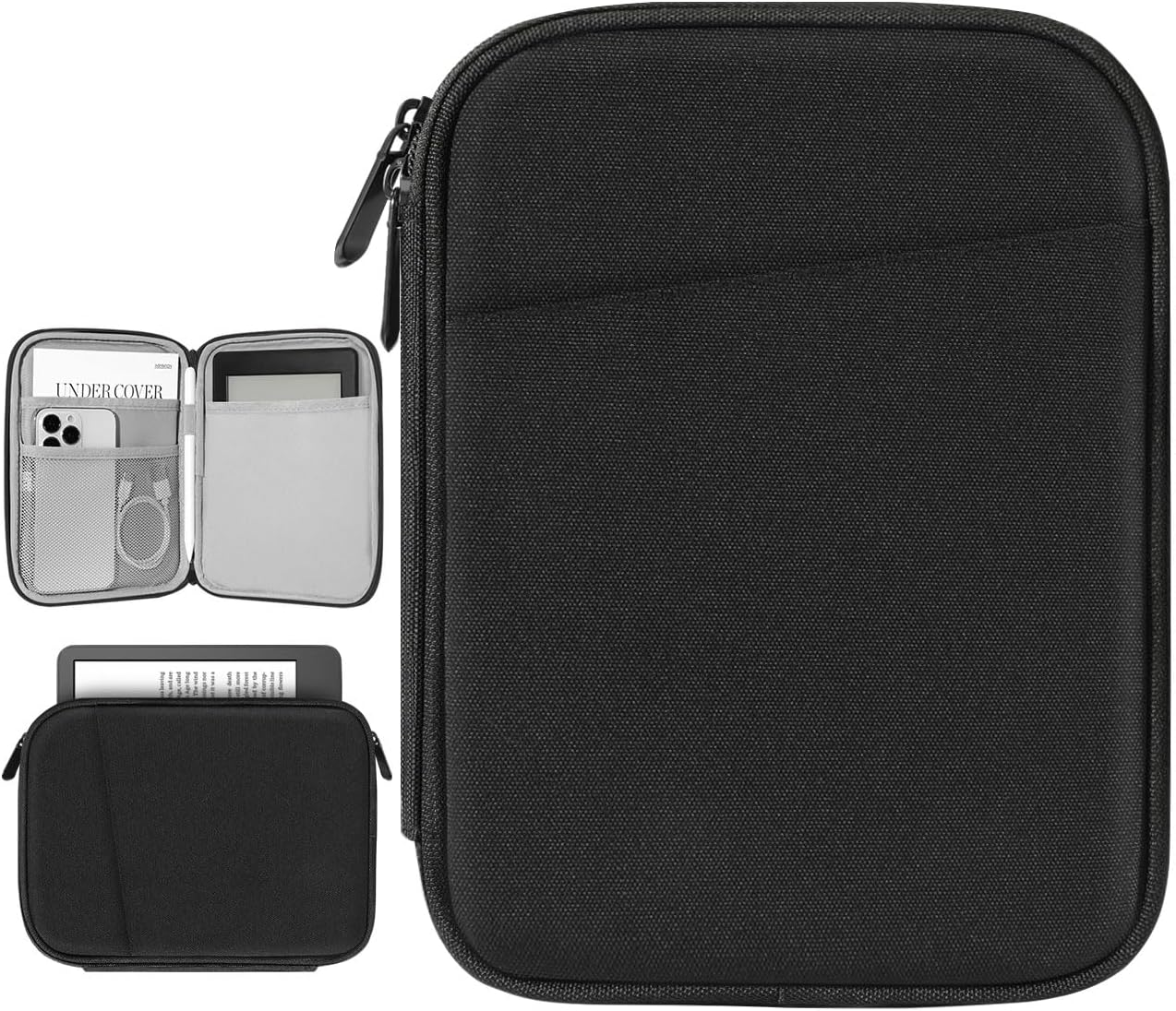 Vinabilia 6-7 Inch Protective Sleeve Carrying Case for All-New 6" Kindle 11Th Gen 2022/10Th Gen 2019/8Th Gen 2016, 6.8" Kindle Paperwhite 11Th/10Th Gen 2021/2018, Kindle Oasis E-Reader, Black