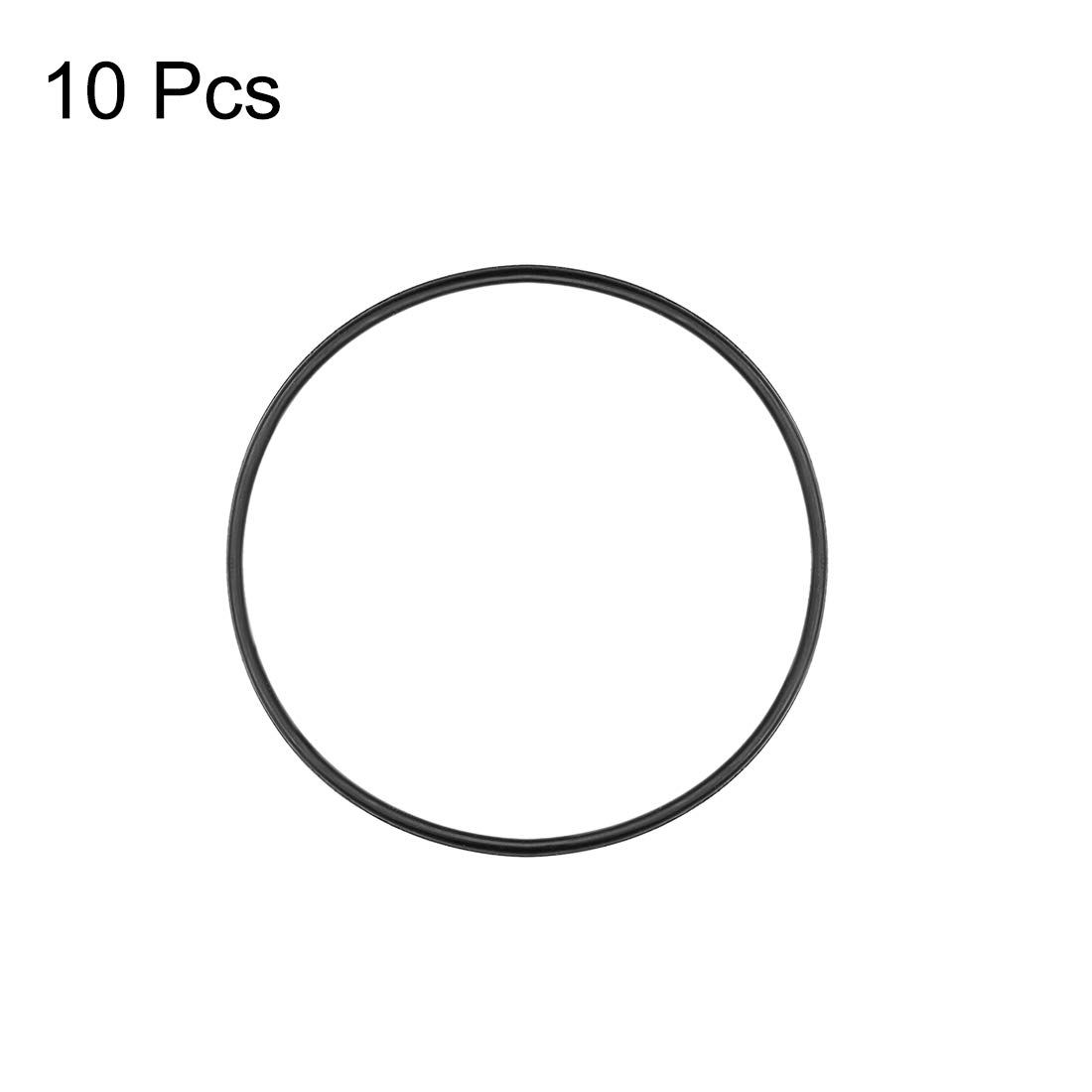Uxcell Nitrile Rubber O-Rings 52Mm OD 49Mm ID 1.5Mm Width, Metric Nitrile Rubber Sealing Gasket for Automotive Machine Plumbing, Pack of 10 image number 4