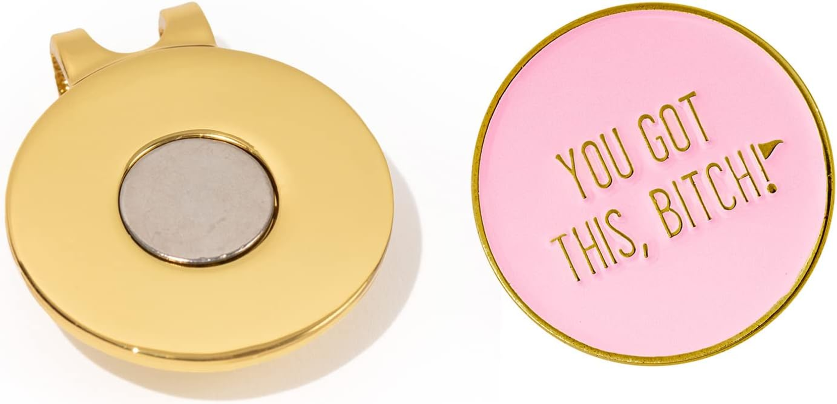 Birdie Girl Frickin' Golf Women'S Ball Marker with Hat Clip, Womens Golf Accessories, Magnetic Golf Ball Marker, Ball Marker Hat Clip, Golf Bag Accessories image number 6