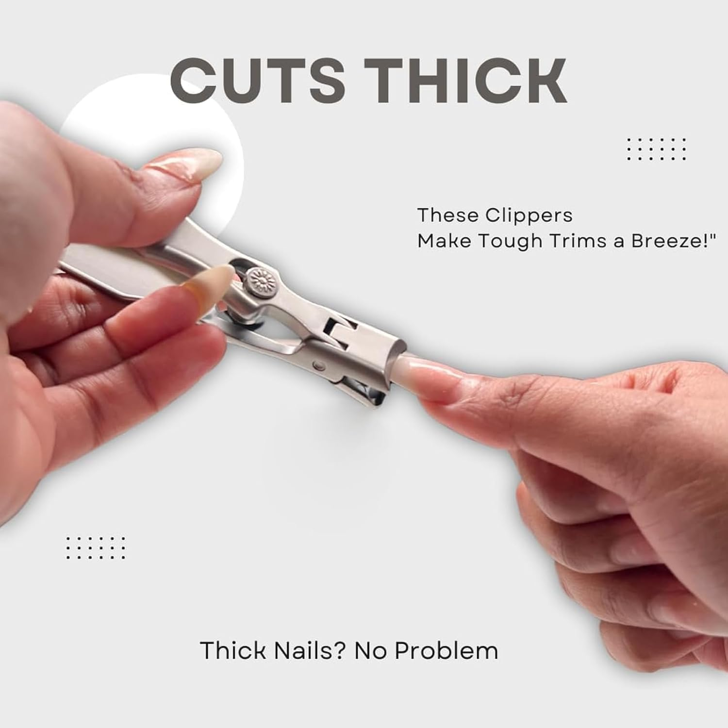 Mighty Clip Nail Clippers,Mightyclip Nail Clippers with Catcher File,German Nail Clippers for Men and Women,Mighty Clipper for Thick Toenails,Professional Heavy Duty Toe Clippers for Seniors (Silver) image number 5