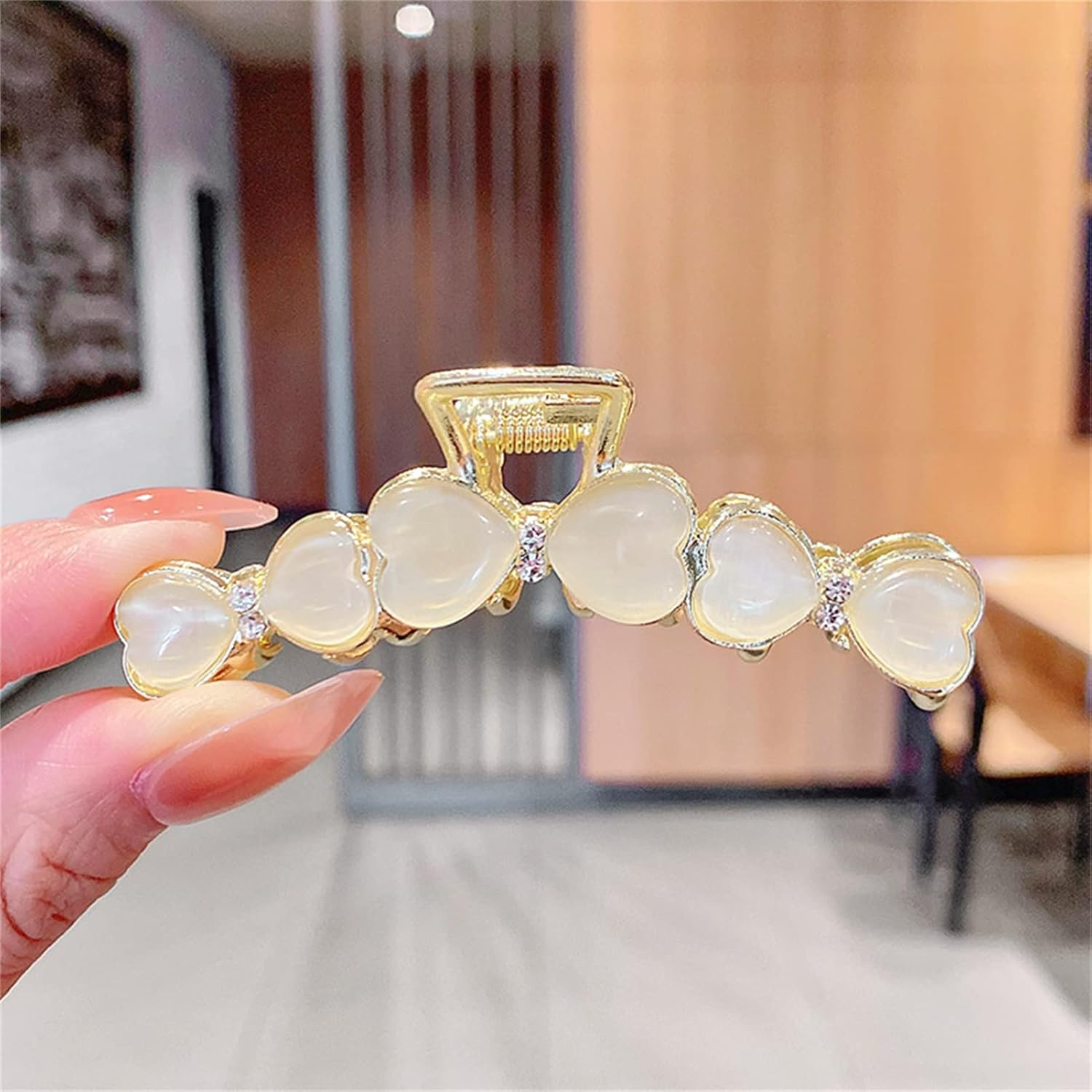 Opal Woman Hair Clips, Hair Accessories, Decorative Hair Clips Girls Women,Heart image number 5