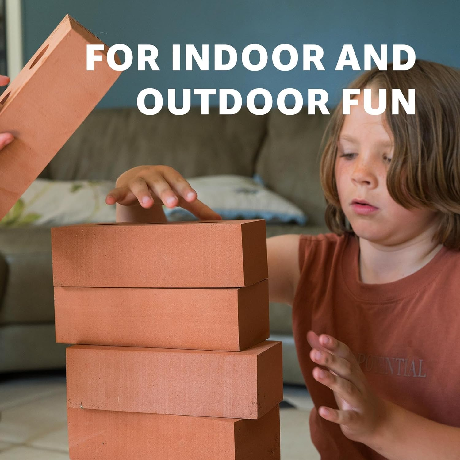 Bluecaps 30-Piece Foam Builder'S Brick Set for Kids - Build Imagination, Skills & Strength through Indoor/Outdoor Play image number 5