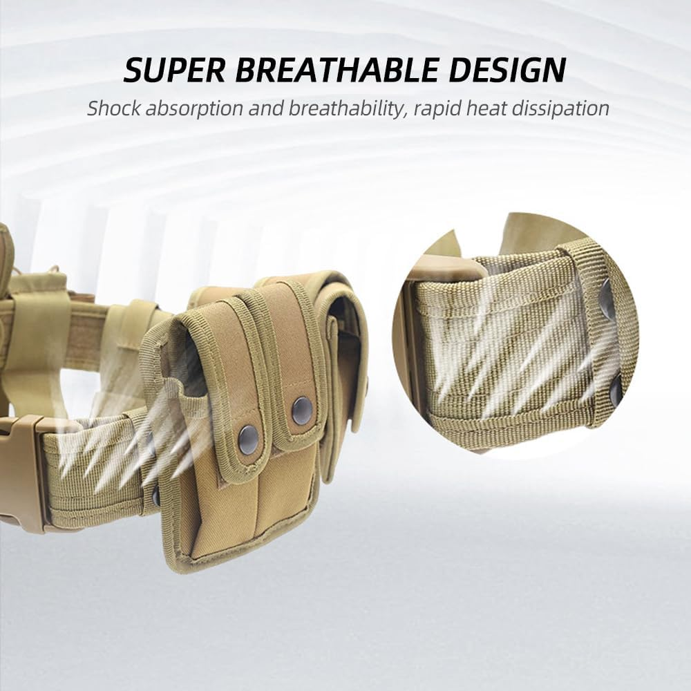 Namolit Outdoor Utility Belt Versatile Police Security Guard Modular Equipment System Molded Duty Belt Green