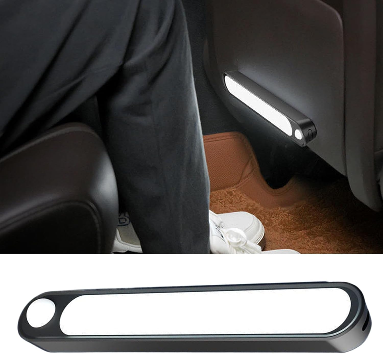 2Packs Car Boot Light with Motion Sensor, USB-C Rechargeable Magnetic LED Dome Light for Car Interior & Home. Auto On/Off, Super Bright, Easy 3M Install