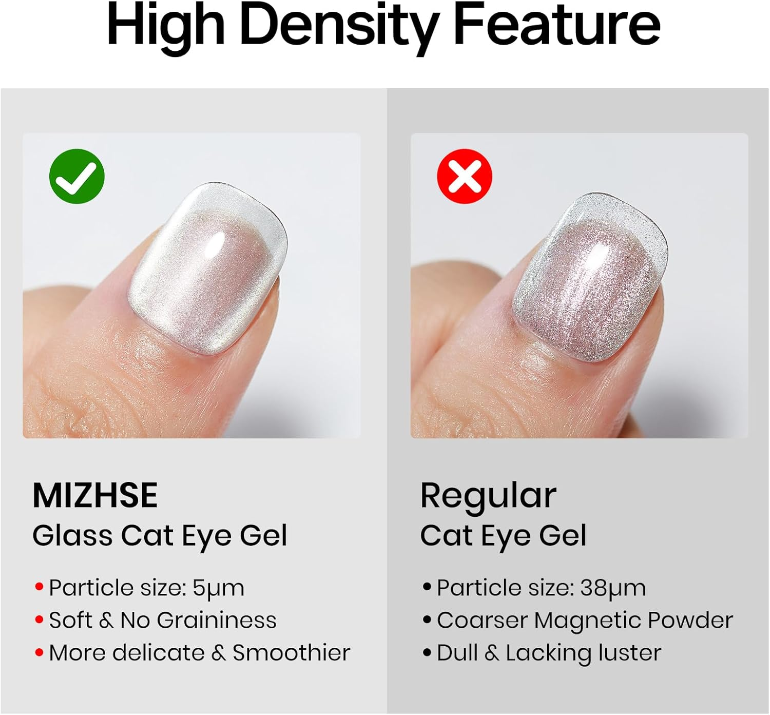 MIZHSE Cat Eye Gel Nail Polish 20 Colors, Ceramic Magnetic Gel Polish Set with Magnet Stick, Trendy Colors Cateye Effect Soak off Nail Art Salon Home DIY for Girls Women image number 5