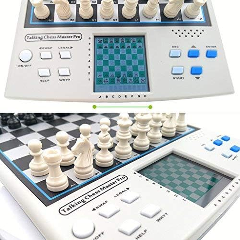 Icore Chess Set Travel Magnetic Checkers Board Electronic No Stress Teaching Game for Kids Adults image number 1