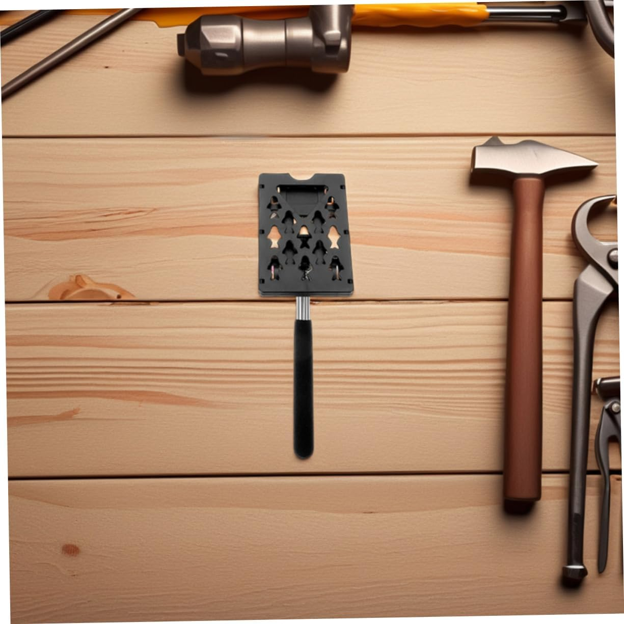 Parliky 2 Pcs Retractable Telescopic Card Holder for Vehicle Parking Toll Swiping Extendable Card Stick for Car Parking Fee Telescoping Rod for Toll Cards