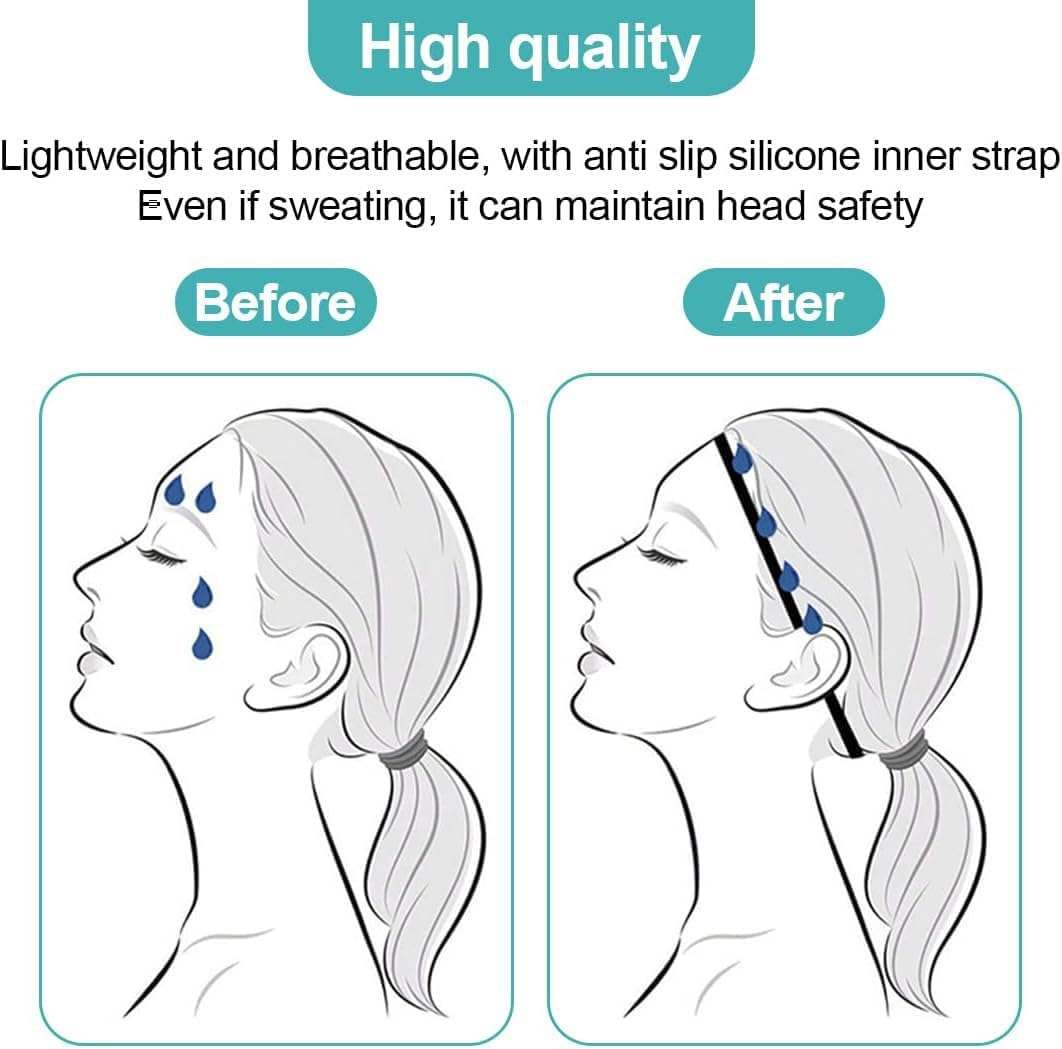 12-Pack Non-Slip Elastic Headbands for Sports & Workouts &ndash; Breathable Sweatbands for Running, Gym, Tennis, Yoga &ndash; 12 Vibrant Colors, Anti-Slip Design, Reusable & Stretchy for Men & Women ﻿ image number 2