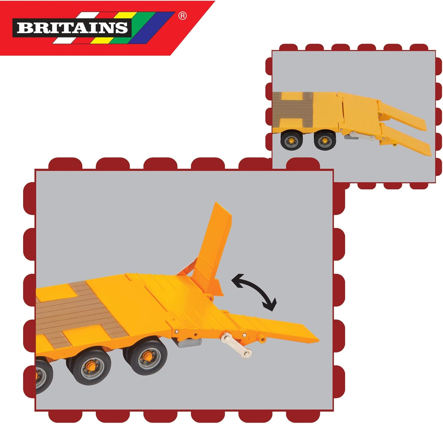 Britains Kane LLTM Low Loader - Collectable Tractor Toy - Tractor Toys Compatible with 1:32 Scale Farm Animals and Toys - Suitable for Collectors and Children from 3 Years image number 2