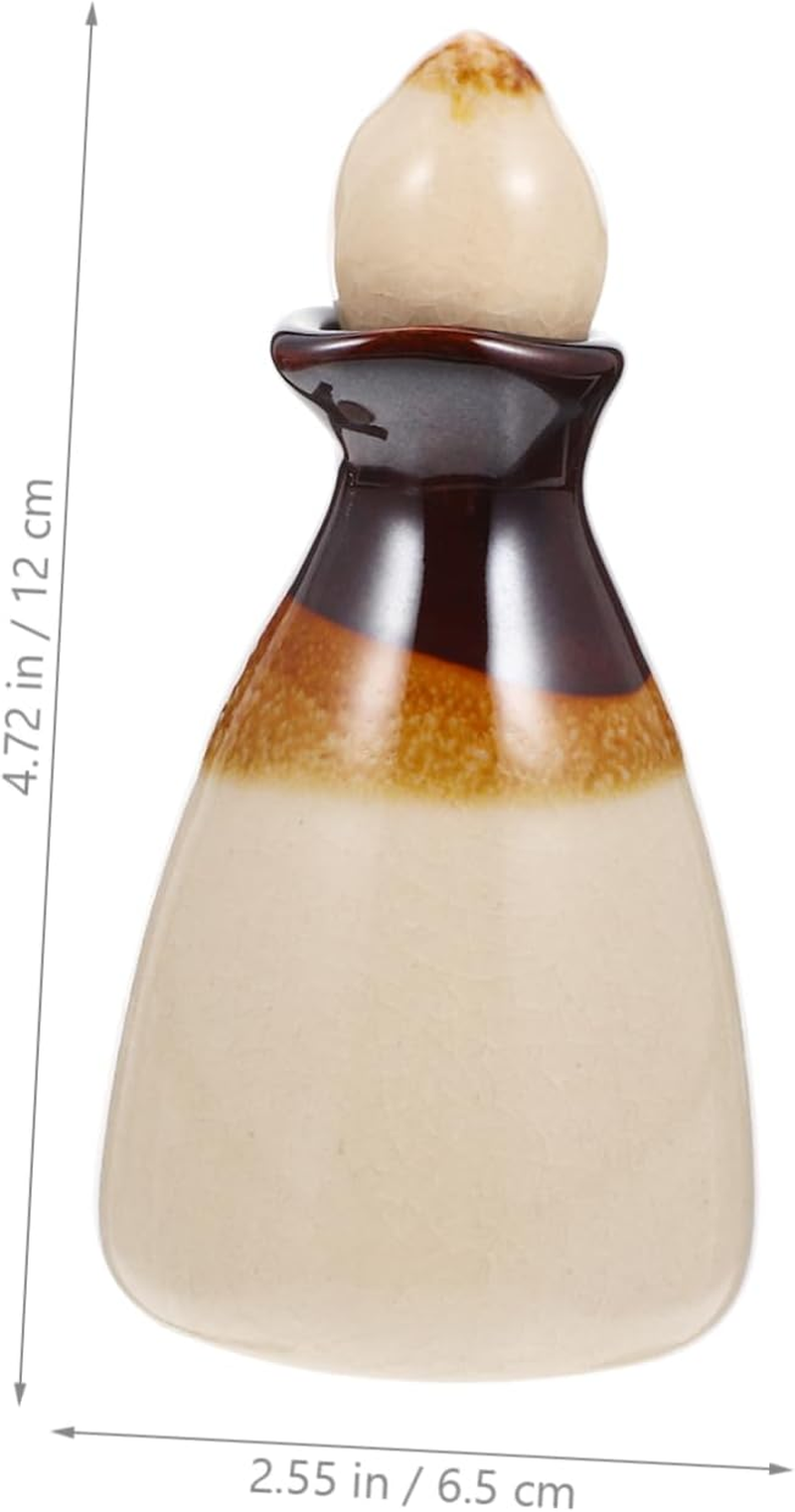 GARVALON Decorative Essential Oil Diffuser Ceramic Empty Bottle for Office Home Fragrance - White image number 6