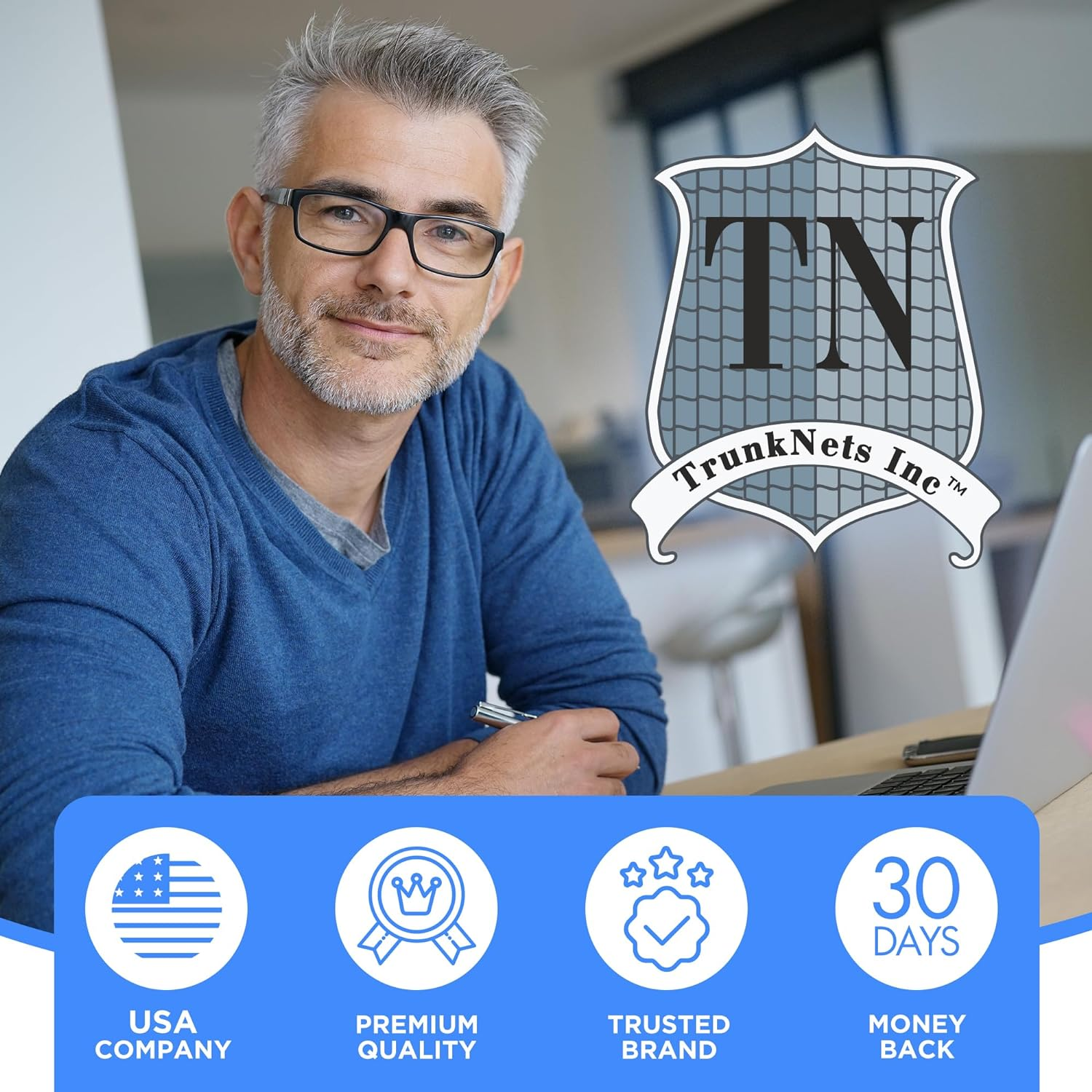 Envelope Style Trunk Cargo Net Rear for Subaru Impreza 2017-2019 Crosstrek 2018-2019 New image number 1