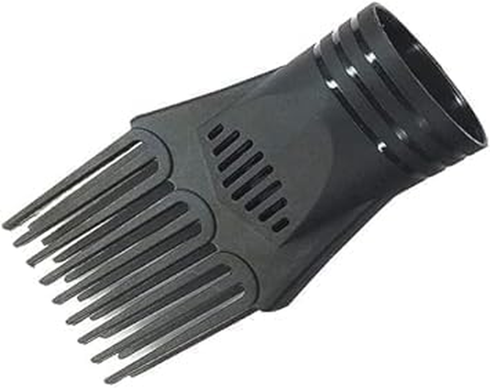 Black Universal Hair Styling Nozzle - Fashionable Blow Comb Attachment for Straightening,Detangling Fine,Curly,Natural Hair,Hair Dryers and Accessories,Hair Dryer Comb Attachments image number 3