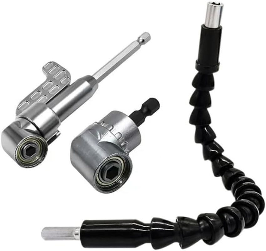 105 Degree 1/4 Inch Right Angle Drill Adapter Hex Shank Screwdriver Angled Bit Holder Power Drill Tool image number 4