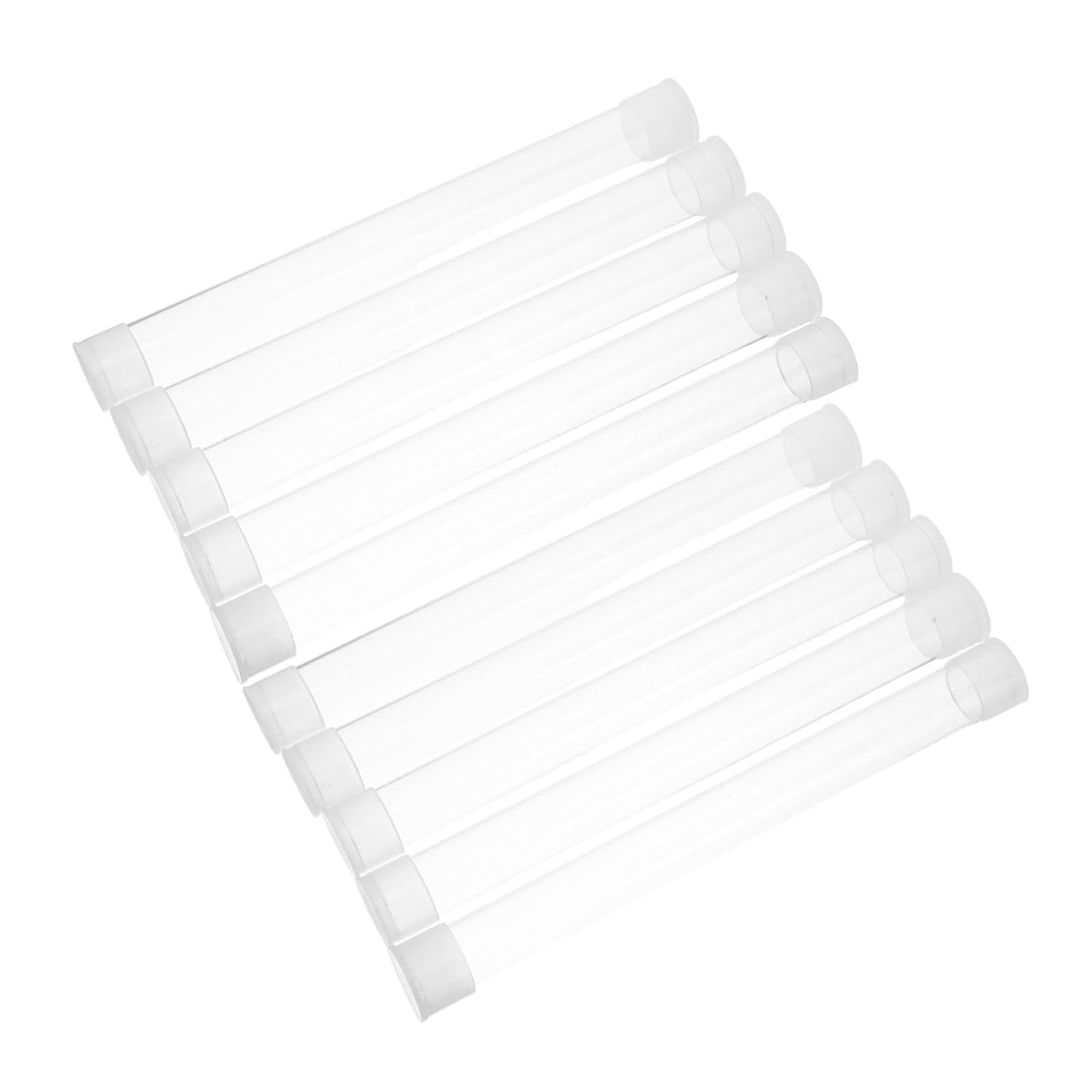 STOBAZA 10Pcs Thermometer Protective Case Plastic Tube Organizer for Thermometer Safe Storage and Easy Access at Home Hospital Travel image number 6