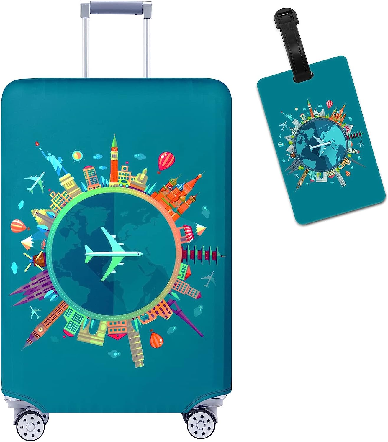 TRAVELKIN Luggage Cover Washable Suitcase Cover Suitcase Protector Anti-Scratch Fits 18-32 Inch Luggage image number 6