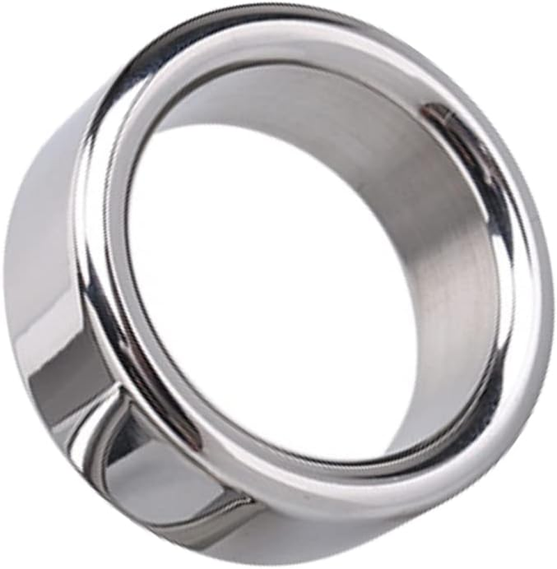 FST Stainless Steel Cock Ring Male Delaying Ejaculation Penis Ring, 1.18''