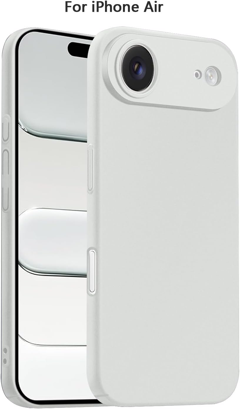 Bastmei for Iphone Air Case, Minimalist Phone Cases Extremely Light Ultra-Light Super Slim Thin Camera Protection Hard PC Cover for Iphone 17 Air 6.55" 2025 (Ash-Colored)