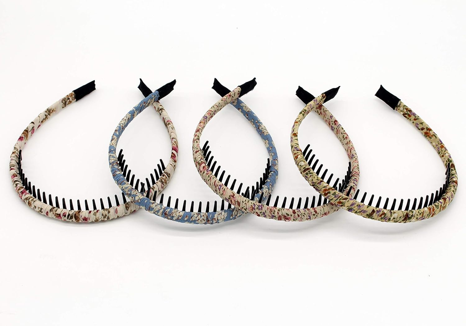 Fashion Hair Accessories Comfy Short Headband Hair Hoop Teeth Comb Hairband Hair Band Non-Slip Headbands for Women Girl(4 Color) - Multi-Colored-001 image number 4