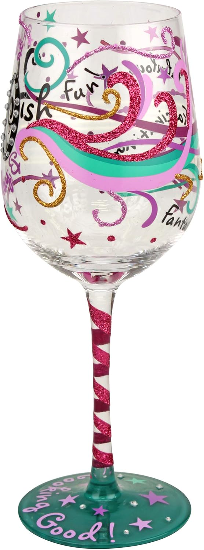 TOP SHELF 3779A 40-Ish Birthday Wine Glass &ndash; Gift Ideas for Wine Enthusiasts image number 2