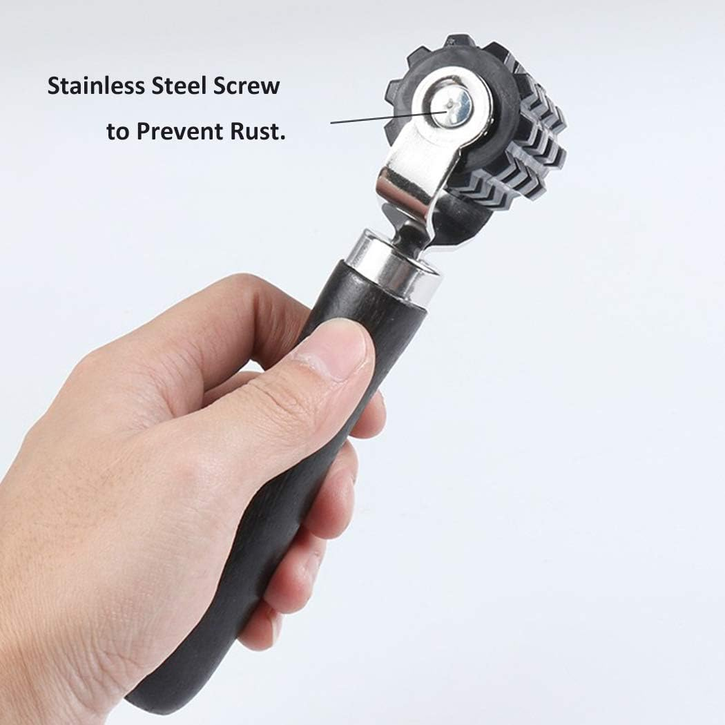 Car Sound Deadening Roller Wood Noise Insulation Application Tool, Heat Abatement Mat Wallpaper Application PU Smoothing Tool, Auto Noise Roller Seam Roller Rolling Wheel Interior Accessories image number 3