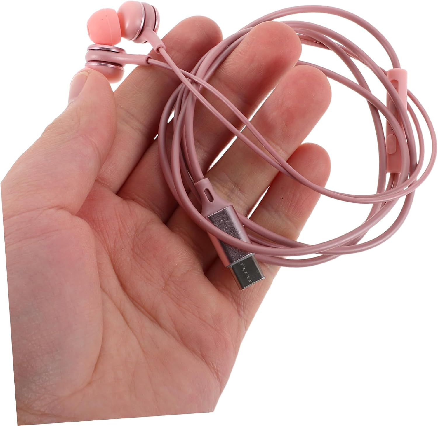 POPETPOP Noise Cancelling Music Headphones Wire Earbuds Type-C Interface for Travel and Phone Calls Material image number 6