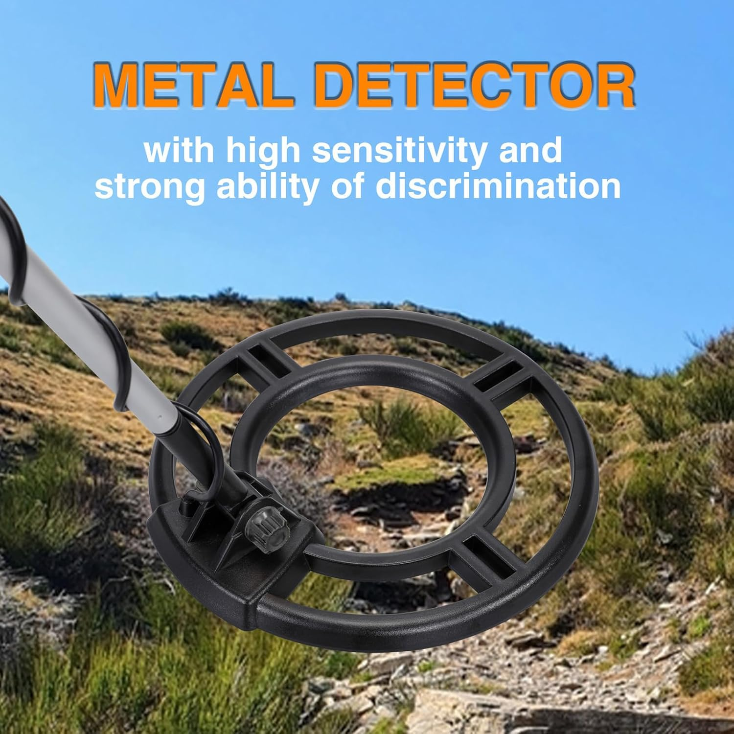 Metal Detector for Adults Professional, Waterproof Higher Accuracy 4 Modes Gold Detector with Strong Anti-Interference, 8 Levels Sensitivity, 8 Detection Depth Metal Detectors image number 1