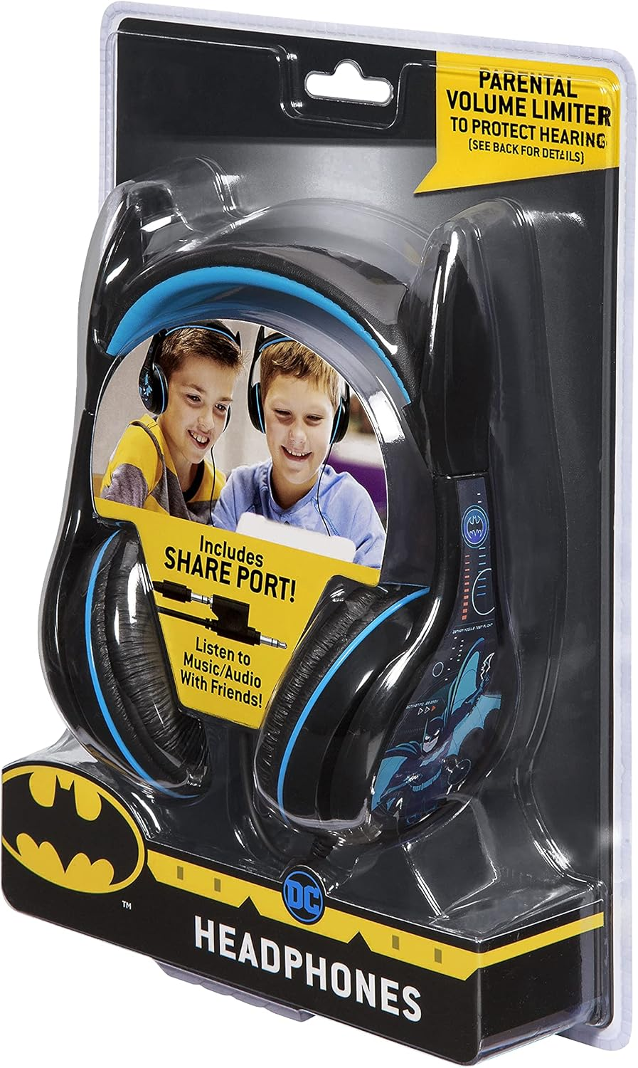 Batman RI-140BM.EXV0 Batman Headphones on Ear with Safety Volumelimiter (Black) image number 1