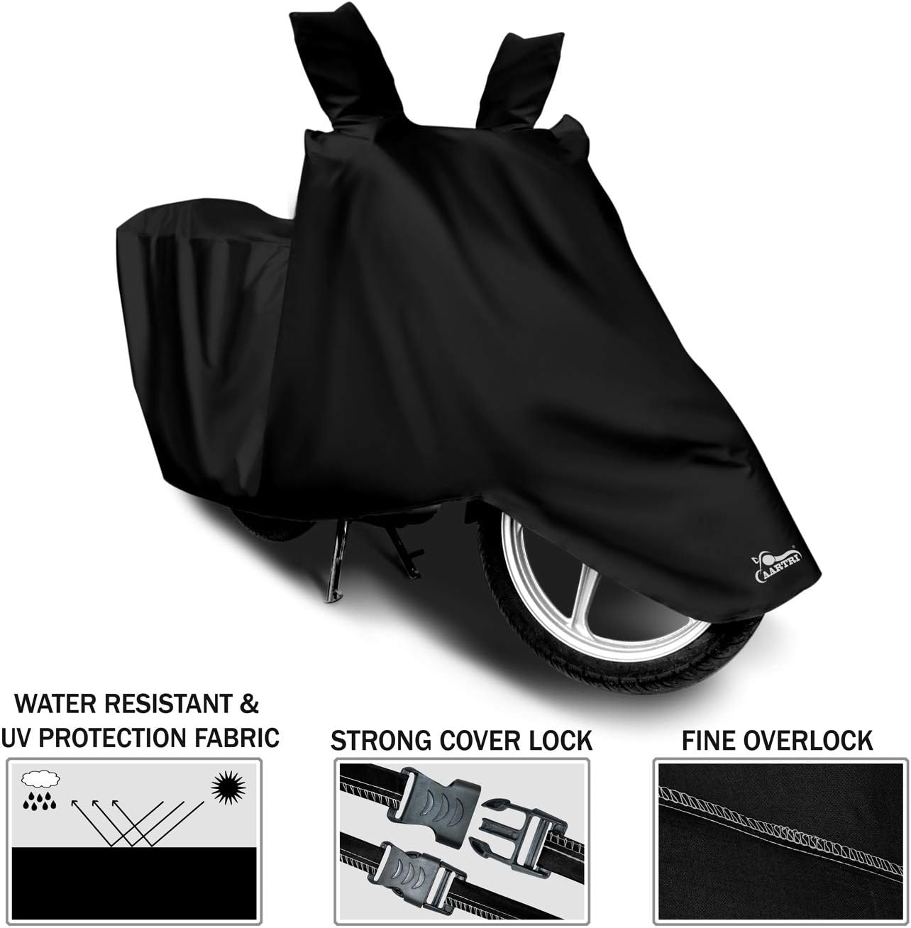 AARTRI Body Cover for Indus Yo Explor 2022(BS -2,3,4,6) Legitimate UV Protection,Dustproof Body Cover(Black) image number 3